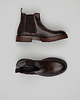 buty męskie Buty sztyblety skórzane e700 brązowe 2