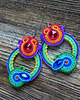 kolczyki soutache Gigi- duże i etniczne kolczyki soutache 1