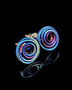 kolczyki wire wrapping Tytanowy wir M 2
