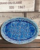 patery i talerze Półmisek niebieski z koronką 2