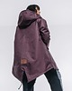 kurtki damskie Kurtka / płaszcz typu parka burgundowa 3