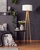 lampy podłogowe Drewniana lampa stojąca na 3 nogach w stylu skandynawskim MIAMI 1