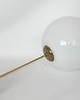 lampy wiszące Lampa wisząca Mid Century Modern, lata 50., mosiądz i szkło, kula 25 cm 3