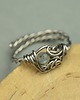 pierścionki - różne Pierścionek regulowany labradoryt wire wrapping 1