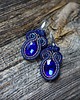 kolczyki soutache Granatowe kolczyki soutache 2