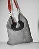 torby XXL Torba hobo XXL - szarość, pomarańcz, czerń 2