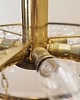 lampy wiszące Żyrandol mosiężny, duński design, lata 70, produkcja: Dania 6