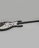 zegary Wielki zegar ścienny czarny ( antracyt ) Gitara 1