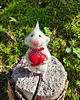 figurki i rzeźby Myszka Amorek wykonana metodą filcowania na sucho 5