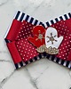 broszki Brosza z  Rękawiczkami  z kryształków Mikołajki Święta 7