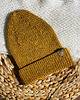 czapki damskie Czapka beanie Musztardowa 100% merino 2