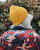 czapki damskie Czapka beanie z bawełny logo kolorowe Miodowa musztarda 5