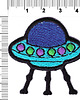 naszywki na ubrania Naszywka termoprzylepna  Latający Spodek UFO 1