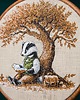 Ozdoby na ścianę Badger Book Lover, haft w oprawie 20 cm 3