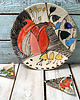 patery i talerze malowane podstawki  -  Boskie x 2 - 11 cm 3
