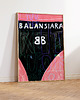 plakaty Plakat  BALANSIARA Balans Balenciaga  grafika dla dziewczyny przyjaciółki moda 1
