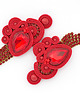 kolczyki soutache Czerwone kolczyki soutache 3
