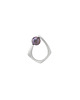 pierścionki srebrne PEARL ring / satin silver with black pearl 1