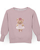 bluza bez kaptura damska Bluza damska Fluffy Puffy Poly różowa 3