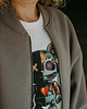 bluza bez kaptura damska Bluza oversize rozpinana Robot Teddy dla mamy i taty 4