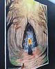 grafiki i ilustracje PROMOCJA! Obraz Akwarela Metaliczna A3 Czarodziejka 30x42 Magia Czary 2