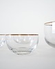 miski i misy Szklany zestaw do serwowania, włoski design, lata 70, produkcja: Włochy 4