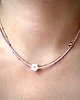 chokery Rozowy Choker z koralików 1