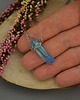 naszyjniki - inne Naszyjnik Talizman niebieski kryształ górski wire wrapping 3