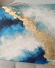 obrazy SUMMER BREEZE Ręcznie malowany obraz ze złotem 70x100 cm 2