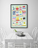 plakaty Skandynawskie kubki - plakat giclee 1