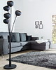 lampy podłogowe Lampa stojąca Hammered Magma black golden 170cm 2