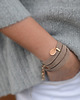 bransoletki skórzane barboleta frappe suede gold ring 4
