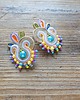 kolczyki soutache Secret Garden - pastelowe kolczyki soutache 4