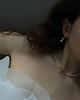 srebrne naszyjniki Srebrny naszyjnik z białych pereł SWAROVSKI CRYSTAL z kokardką 3