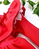 sukienki dla dziewczynki Sukienka Dresowa  Red Glamour 2