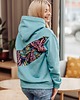 bluza z kapturem damska Bluza Clasic kangurka miętowa 6
