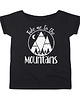 t-shirt damskie Take me to the mountains Czarny Oversize 1