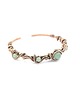 bransoletki wire wrapping Ozdobna bransoleta mankietowa z awenturynem 8