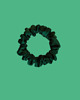 gumki do włosów Gumka jedwabna, scrunchie, frotka bottle green MINI 2
