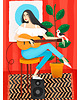 grafiki i ilustracje Guitar Girl 1