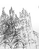 grafiki i ilustracje WYPRZEDAŻ RYSUNKÓW! Rysunek Katedra w Sienie 50x70 cm Pióro 2