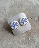 kolczyki ceramiczne Kolczyki ceramiczne Bolesławiec łapki 1