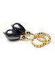 kolczyki pozłacane Kolczyki pozłacane Pearls [black] perły vol. 2  2