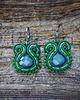 kolczyki soutache Zielone kolczyki soutache 3