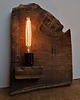 lampy - inne Lampa z plastra drewna loft japandi wabi-sabi /3/ 4