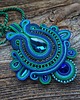 wisiory Elegancki naszyjnik soutache 4