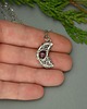 wisiory Wisiorek księżyc różowy turmalin wire wrapping 4