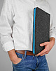 etui na laptopa GRAFITOWE ETUI MacBook turkusowy zamek 4