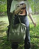 torby na ramię Lazy bag Pocket torba zielona bawełniana vegan 5