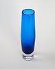 wazony Wazon szklany kobaltowy, duński design, lata 60, produkcja: Dania 4